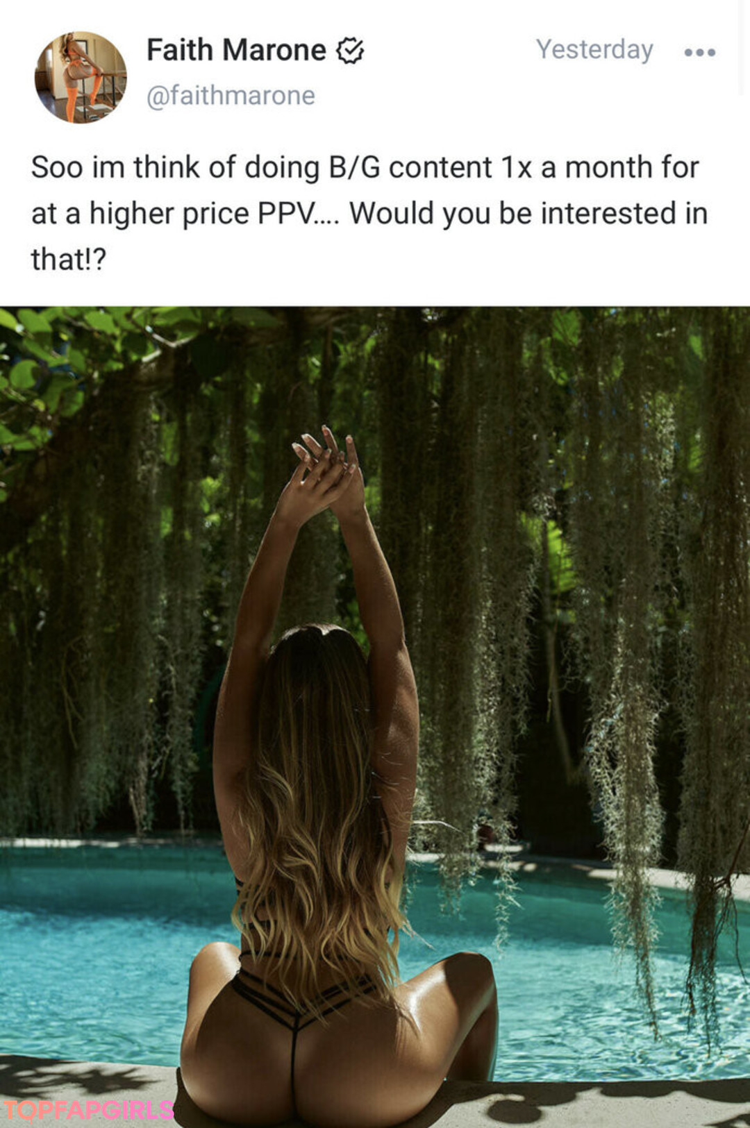 Photo nue de fuite OnlyFans de Faith Marone #841