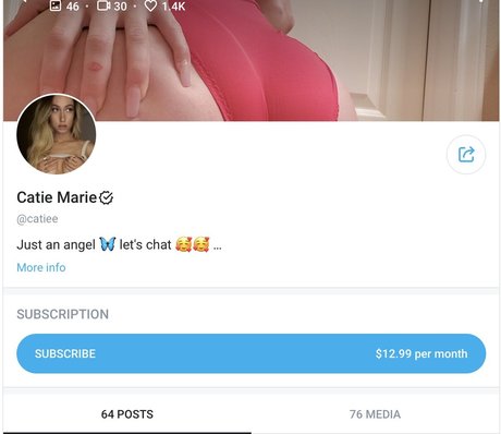 Photo nue de fuite OnlyFans de Catiee
