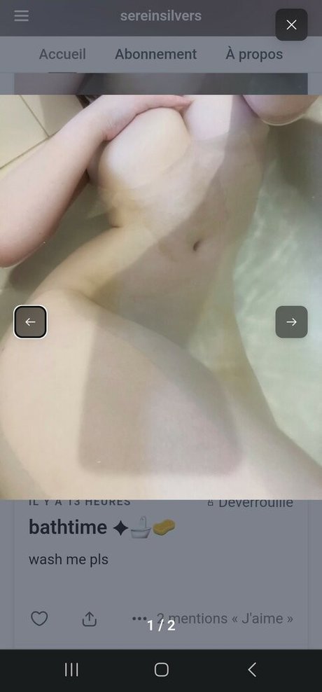 Photo nue de fuite OnlyFans de Sereinsilvers