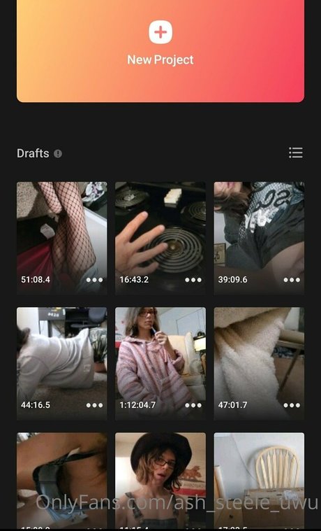 Photo nue de fuite OnlyFans de Ashsteeleuwu