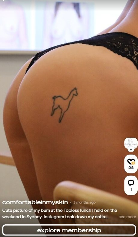 Photo nue de fuite OnlyFans de Comfortableinmyskin