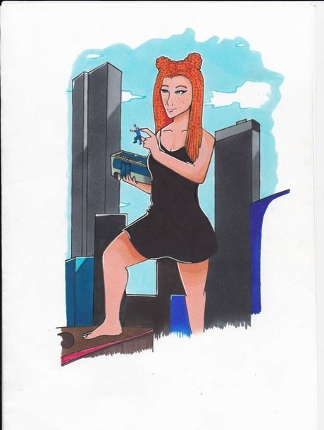 Photo nue de fuite OnlyFans de Gingergiantess