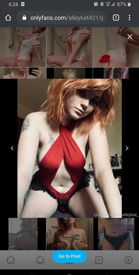 Photo nue de fuite OnlyFans de Alleykat421