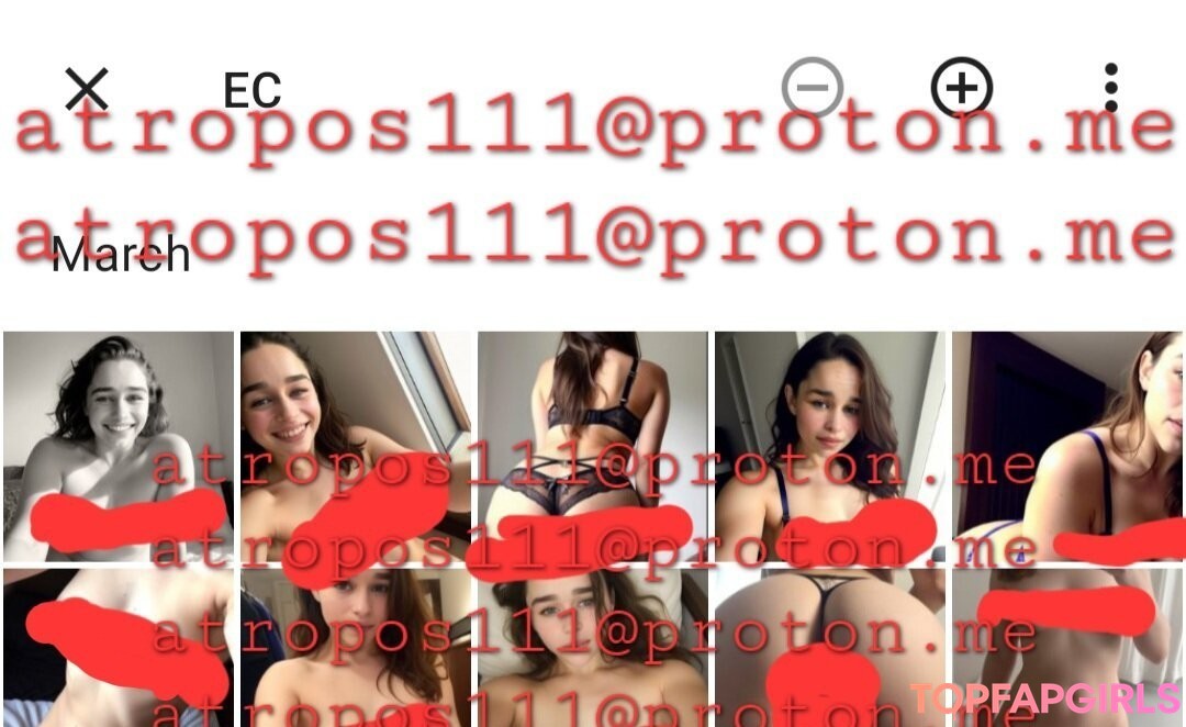 Photo nue de fuite OnlyFans de Emilia Clarke #1033