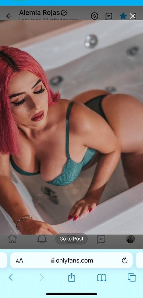 Photo nue de fuite OnlyFans de Alemia Rojas