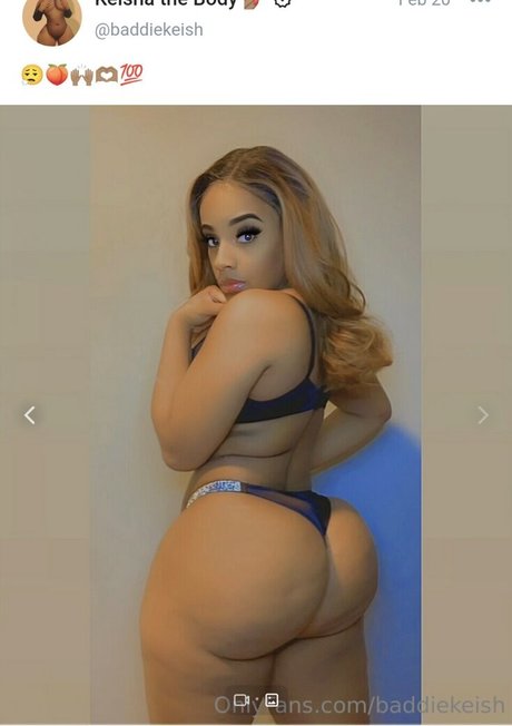 Photo nue de fuite OnlyFans de Baddiekeish
