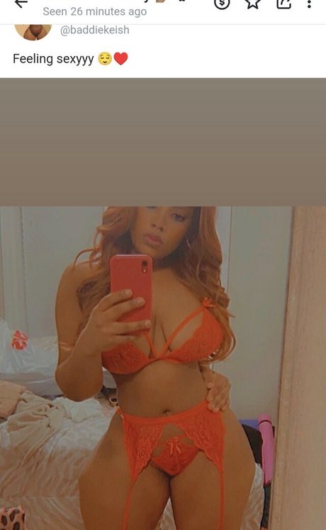 Photo nue de fuite OnlyFans de Baddiekeish